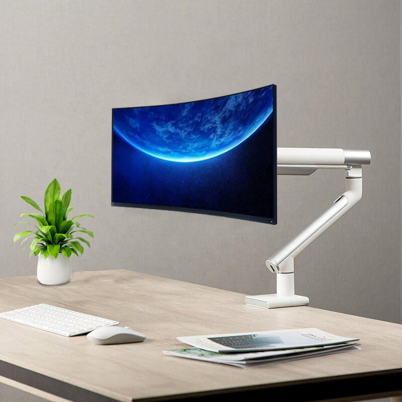 Slim Aluminum Adjustable Spring-Assisted Monitor A...